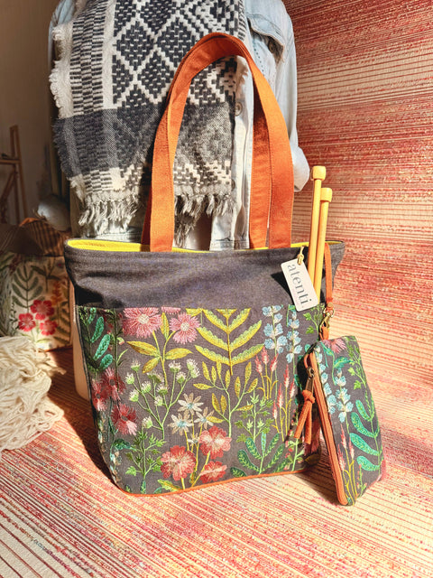 The Meadow Project Tote-Needle Arts/Craft Carryall, Atenti USA Handmade