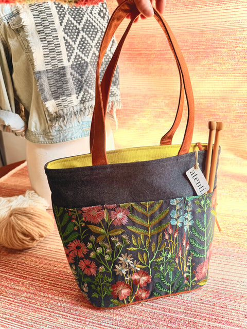 The Meadow Project Tote-Needle Arts/Craft Carryall, Atenti USA Handmade