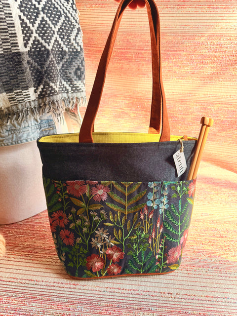 The Meadow Project Tote-Needle Arts/Craft Carryall, Atenti USA Handmade