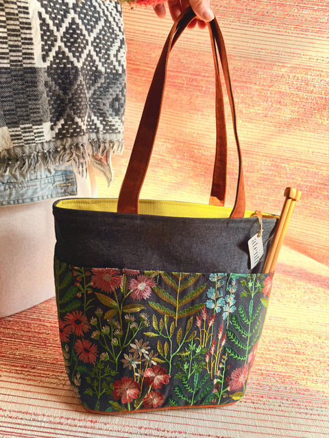 The Meadow Project Tote-Needle Arts/Craft Carryall, Atenti USA Handmade