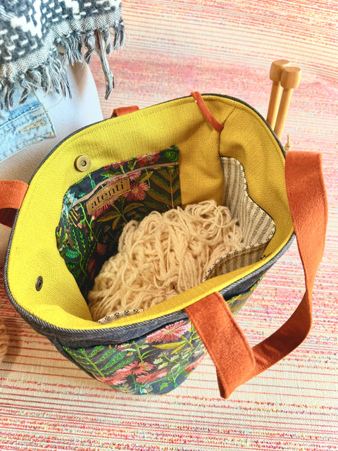 The Meadow Project Tote-Needle Arts/Craft Carryall, Atenti USA Handmade