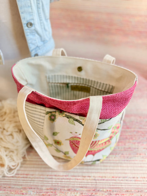 The Perched Project Tote, Needle Arts/Craft Carryall, USA Handmade (Copy)