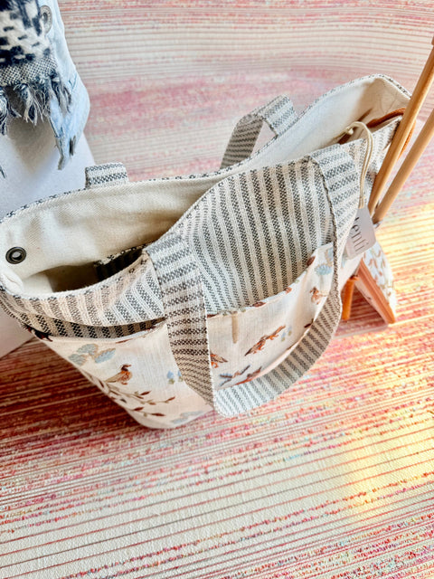 Foxy Project Tote-Needle Arts/Craft Carryall, Atenti USA Handmade