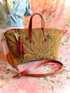 Royal Buddy Bag, One Of A Kind - Royal Baroque Carpet Bag – USA-Made Vintage Floral Travel Tote