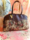 Whinny Overnighter – USA Handmade - Floral Tapestry Weekender - Leather Yoke, Cow Trim & Hand-Studded Detail Whinny