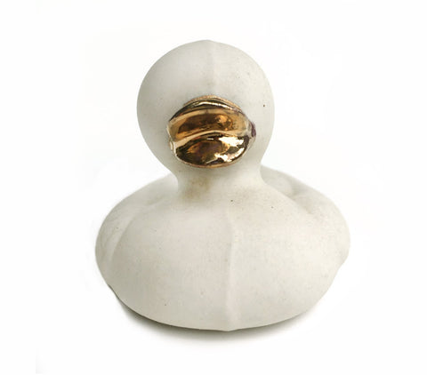 Porcelain and Gold Duck