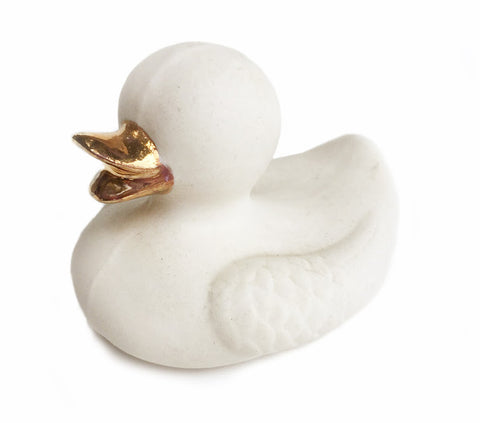 Porcelain and Gold Duck