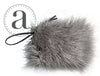 Pearl Llama Wrist Pouch Faux Fur