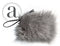 Pearl Llama Wrist Pouch Faux Fur